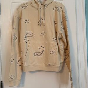 Hudson Jeans Beige Patterned Hoodie